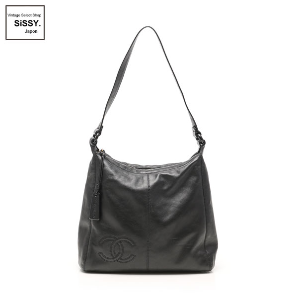 ■シャネル■ ココマーク ワンショルダーバッグ レザー ブラック 【CHANEL】