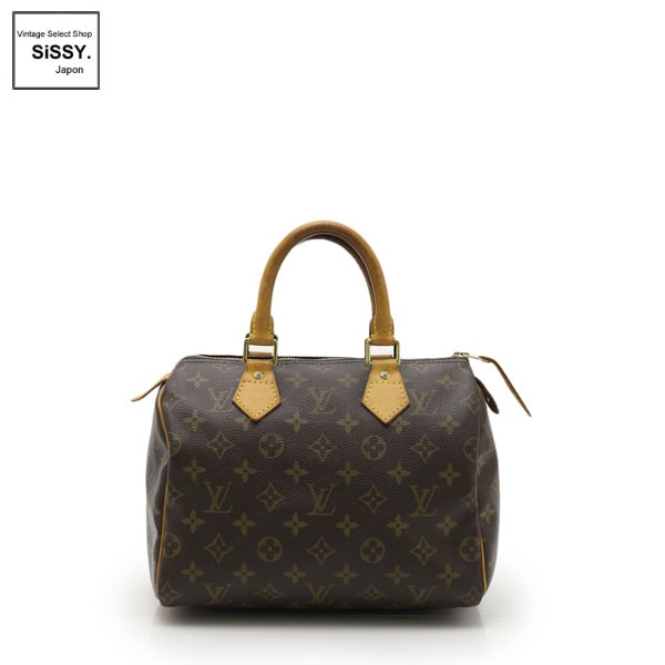 ■ルイ・ヴィトン■ スピーディ25 モノグラム ハンドバッグ PVC レザー ブラウン M41528 【LOUIS VUITTON】