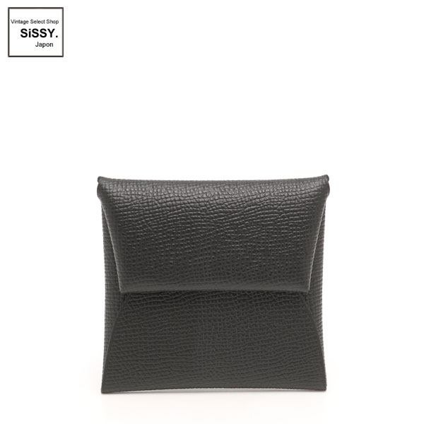 ■エルメス■ バスティア コインケース ヴォーエプソン ブラック C刻印 【HERMES】
