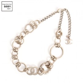 ■シャネル■ チョーカー ネックレス シルバー 06P 【CHANEL】