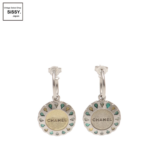 ■シャネル■ ロゴ ピアス シルバー 99A 【CHANEL】