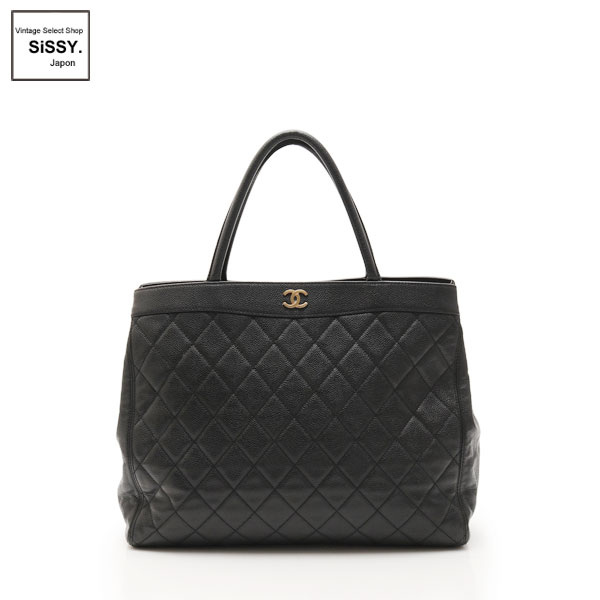 ■シャネル■ マトラッセ トートバッグ キャビアスキン ブラック  【CHANEL】