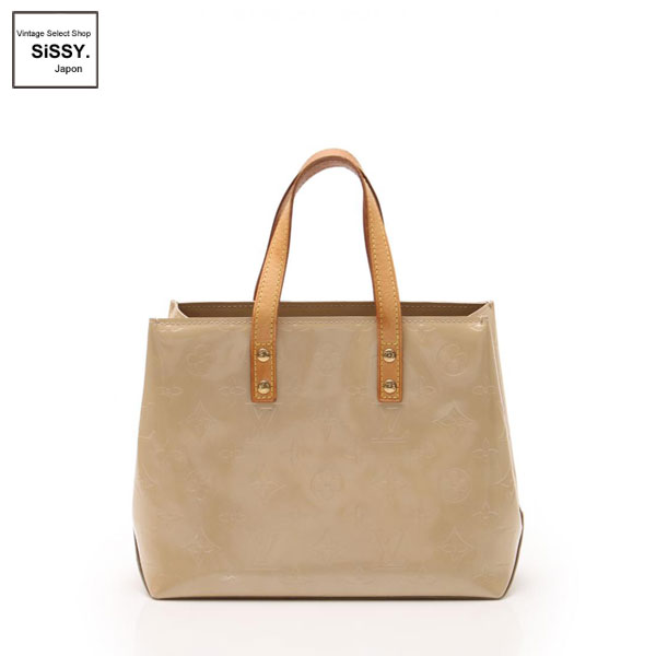 ■ルイ・ヴィトン■ リードPM モノグラムヴェルニ ハンドバッグ レザー ソフトベージュ M91144 【LOUIS VUITTON】