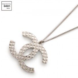 ■シャネル■ ココマーク マトラッセ ネックレス シルバー 07C 【CHANEL】|アクセサリー