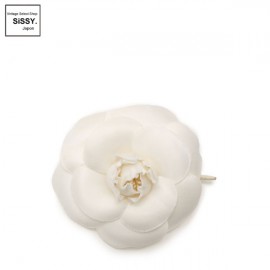 ■シャネル■ カメリア コサージュ ピンブローチ ホワイト フラワーモチーフ 【CHANEL】|アクセサリー