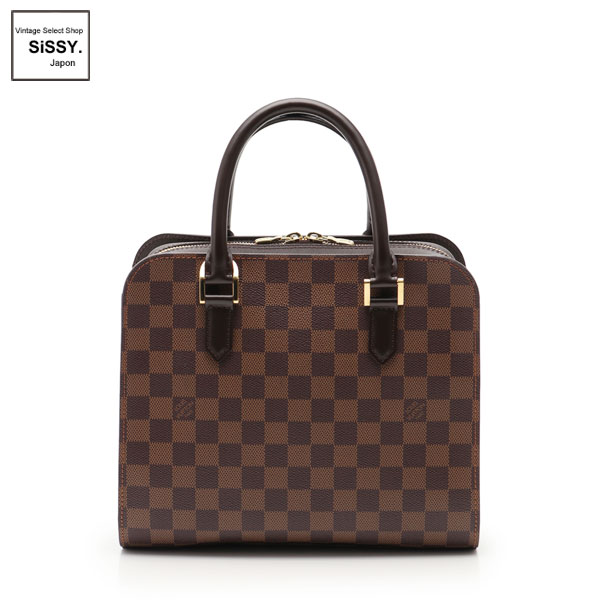 ■ルイヴィトン■ ダミエ トリアナ ハンドバッグ PVC レザー エベヌ ブラウン N51155 【LOUIS VUITTON】