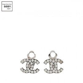 ■シャネル■ ココマーク イヤリング シルバー ラインストーン 07V 【CHANEL】|アクセサリー