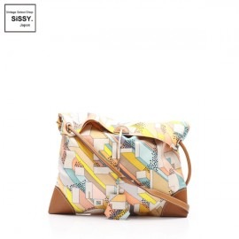 ■エルメス■ シルキーシティPM「ON A SUMMER DAY」 ショルダーバッグ シルク ヴォーバレニア ホワイト マルチカラー X刻印 【HERMES】|バッグ