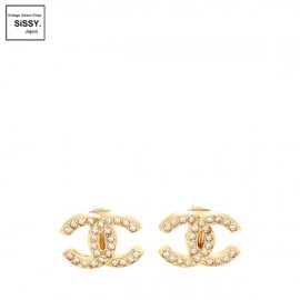 ■シャネル■ ココマーク イヤリング ラインストーン ゴールド 2084 【CHANEL】|アクセサリー