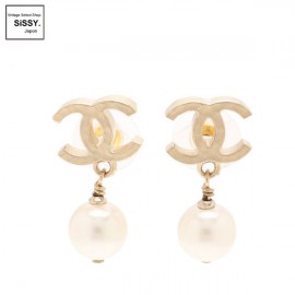 ■シャネル■ ココマーク イヤリング ラインストーン ゴールド 02A 【CHANEL】|アクセサリー