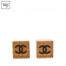 ■シャネル■ ココマーク ピアス ゴールド ブラック 15S 【CHANEL】|アクセサリー