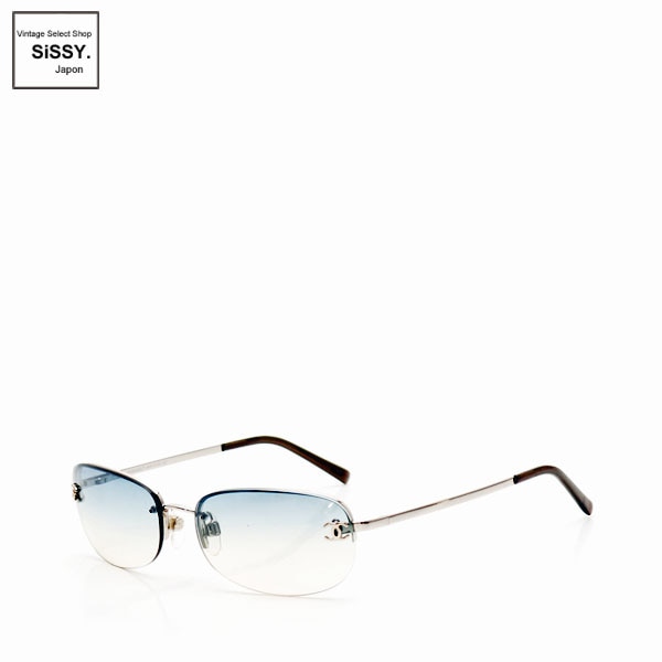 ■シャネル■ サングラス ココマーク シルバー ダークグレー グラデーションレンズ 【CHANEL】