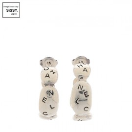 ■シャネル■ ロゴ ピアス シルバー 【CHANEL】|アクセサリー