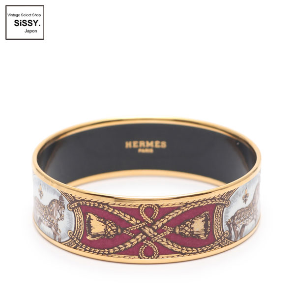 ■エルメス■ バングル エマイユGM 七宝 水色 黄緑 ネイビー 【HERMES】
