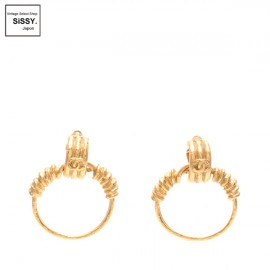 ■シャネル■ ココマーク フープイヤリング ゴールド ヴィンテージ 94P 【CHANEL】|アクセサリー