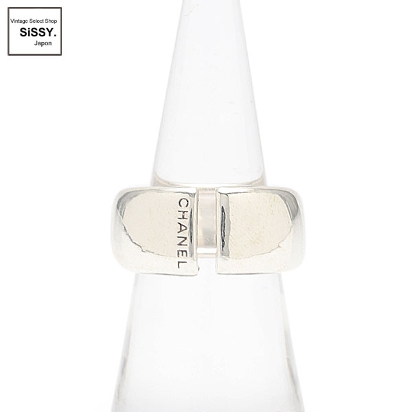 ■シャネル■ ロゴ リング 指輪 SV925 シルバー 約13号 【CHANEL】