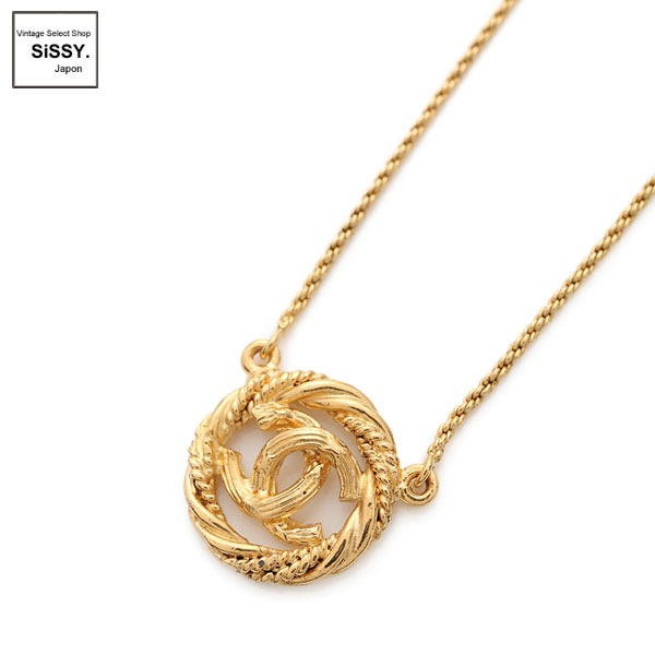 ■シャネル■ ココマーク サークルネックレス ゴールド ヴィンテージ 【CHANEL】