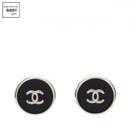 ■シャネル■ ココマーク イヤリング シルバー ブラック 96P 【CHANEL】