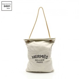 ■エルメス■ アリーヌGM ショルダーバッグ トワルオフィシエ レザー ベージュ 【HERMES】