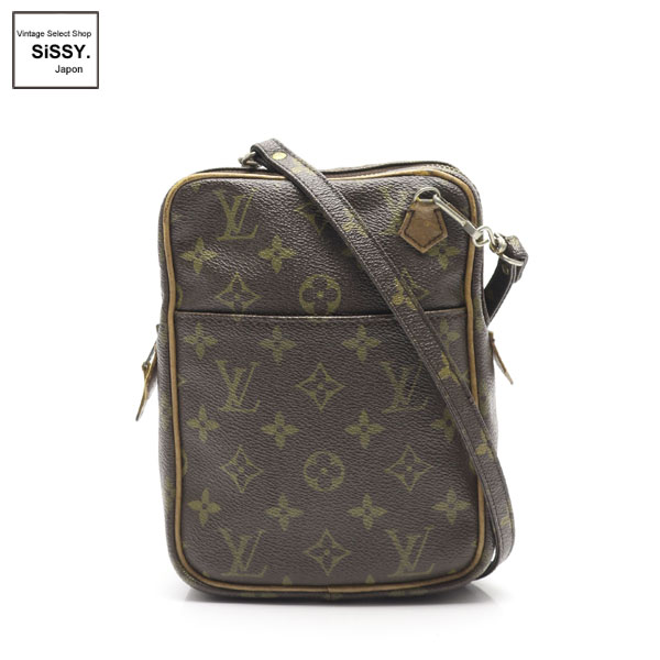 ■ルイヴィトン■ 旧型ダヌーブ モノグラム ショルダーバッグ PVC レザー ブラウン M3552 【LOUIS VUITTON】