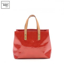 ■ルイヴィトン■ リードPM モノグラムヴェルニ ハンドバッグ レザー ルージュ M91088 【LOUIS VUITTON】