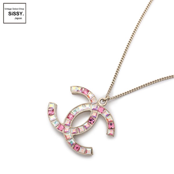■シャネル■ ココマーク ネックレス カラーストーン ゴールド 05P 【CHANEL】