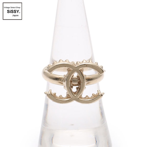 ■シャネル■ ココマーク リング 指輪 ゴールド A14K 約14号 【CHANEL】