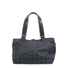 ■シャネル■ ニュートラベルライン トートバッグ ナイロンキャンバス ブラック 【CHANEL】