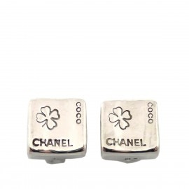 ■シャネル■ イヤリング COCO クローバー マドモアゼル SV925 シルバー   【CHANEL】