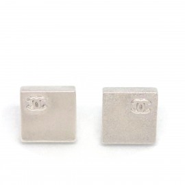■シャネル■ ピアス スクエアー ココマーク シルバー 00C 【CHANEL】