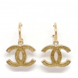 ■シャネル■ スウィングピアス ココマーク ゴールド ラメ 05A 【CHANEL】