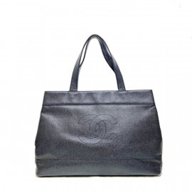 ■シャネル■ トートバッグ ココマーク キャビアスキン ブラック 【CHANEL】