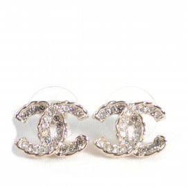 CHANEL シャネル ピアス ラインストーン ココマーク ゴールド 13C