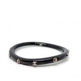 CHANEL シャネル バングル カメリア ココマーク ブラック 02A