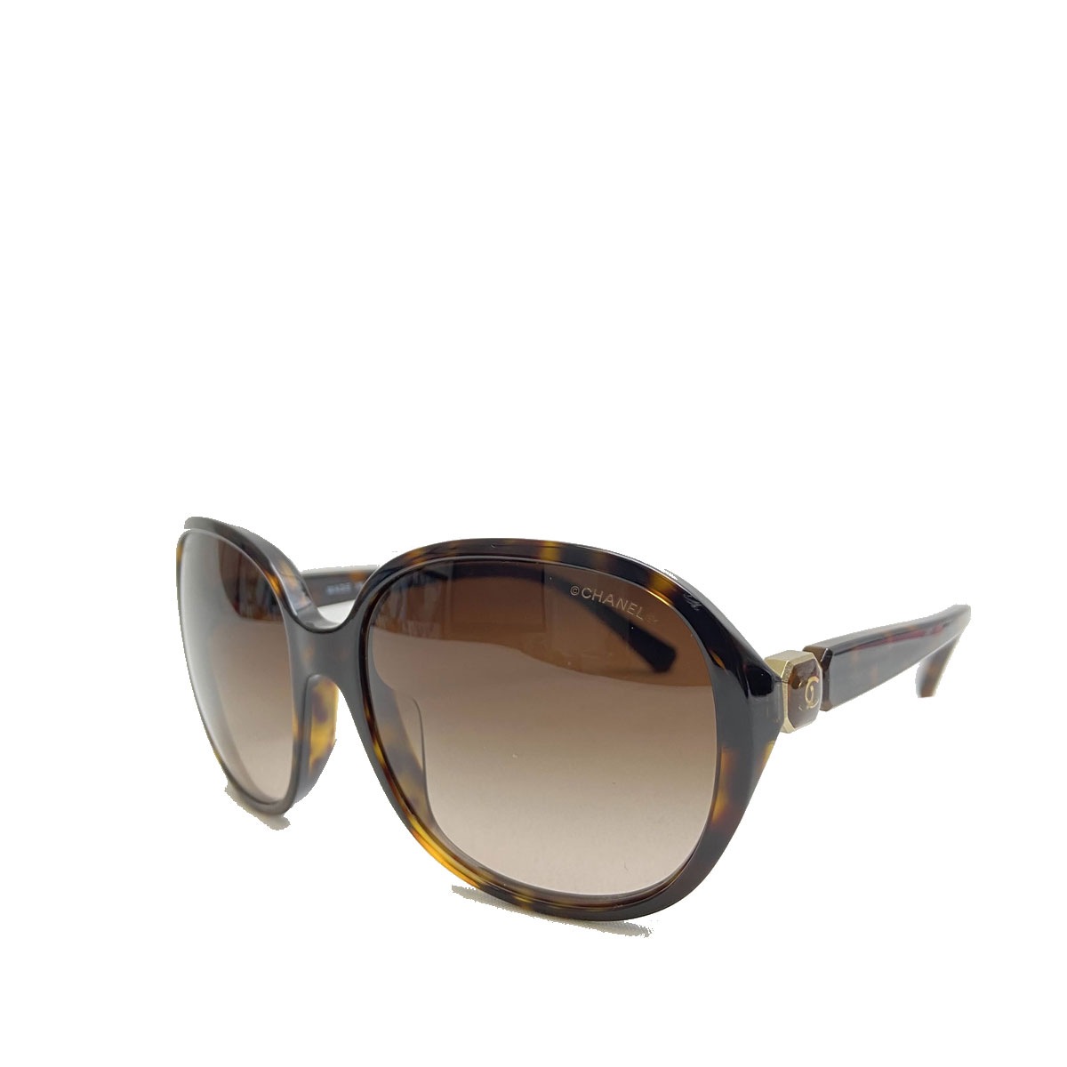 CHANEL シャネル サングラス ココマーク べっ甲柄 ブラウン系 レディース 5285-A