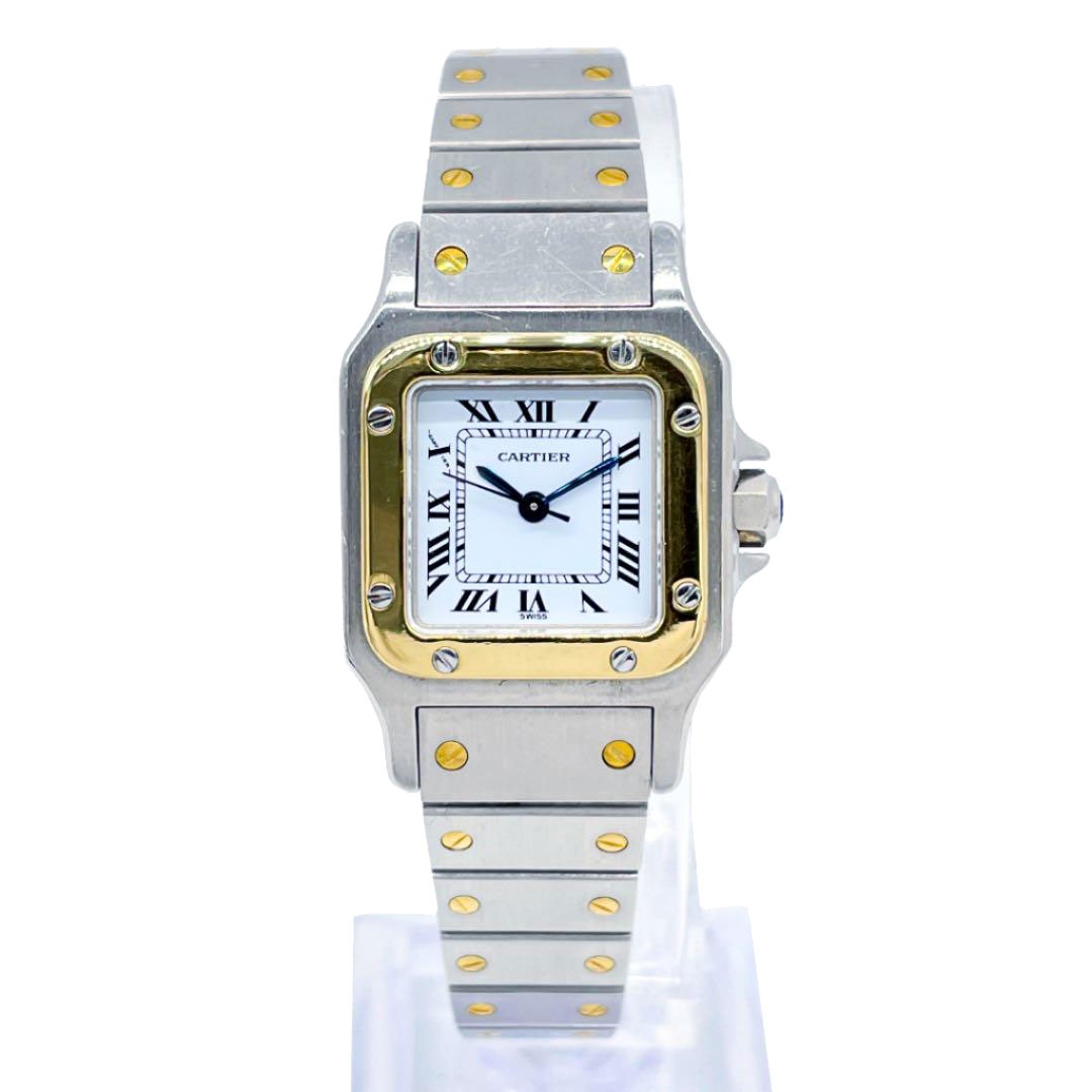Cartier カルティエ レディース腕時計 サントスガルベSM 自動巻き YG/SS イエローゴールド/ステンレスティール シルバー ゴールド