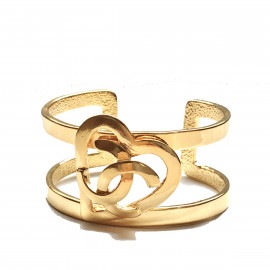 CHANEL シャネル バングル ココマーク ハート ゴールド ヴィンテージ 95P