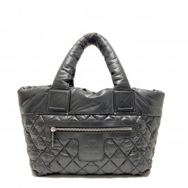 CHANEL シャネル コココクーン ハンドバッグ トートバッグ ナイロン ブラック 17番台（2013年頃製造）