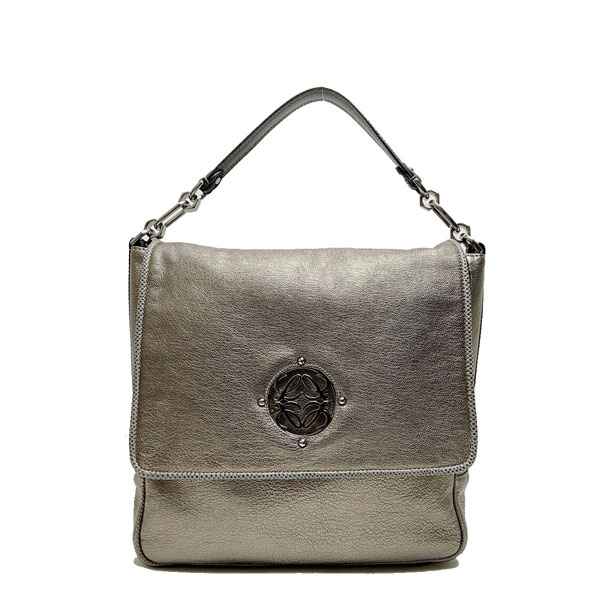 LOEWE ロエベ ショルダーバッグ アナグラム レザー ゴールド