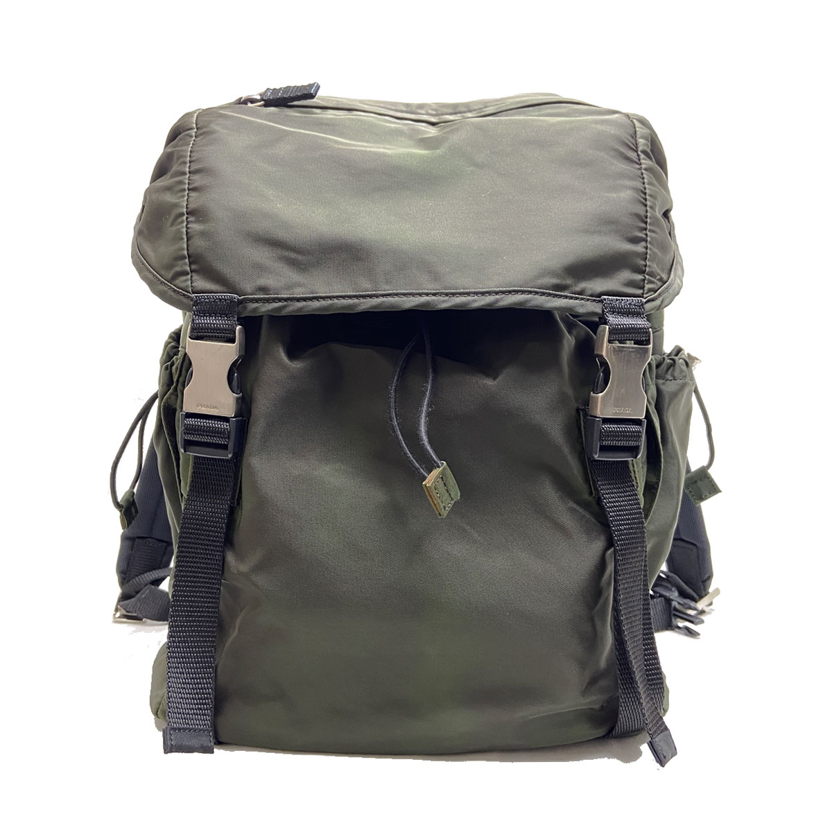 PRADA プラダ テスート ナイロン リュックサック バックパック カーキ