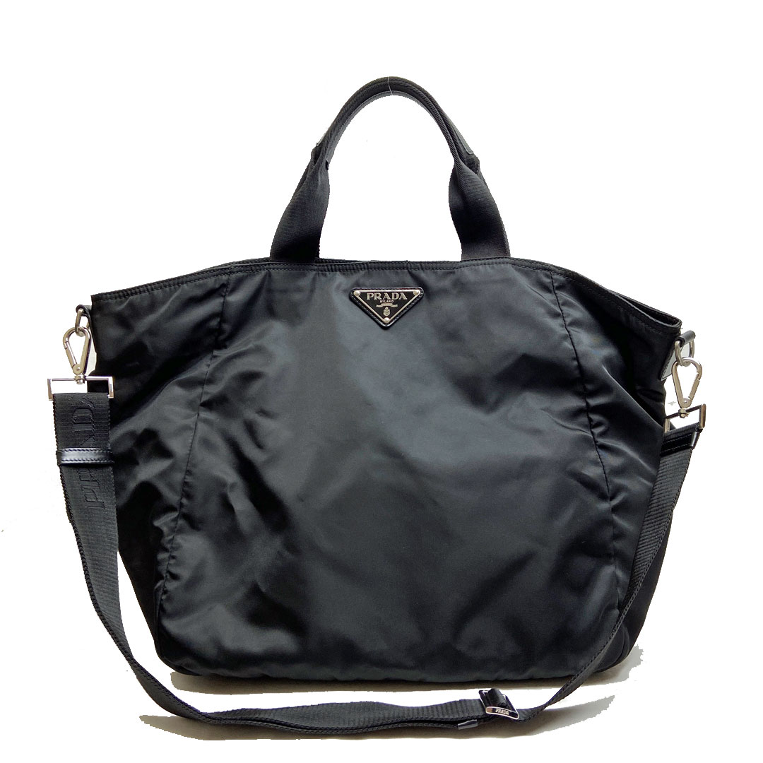 PRADA プラダ 2WAY トートバッグ ナイロン ブラック BR4051
