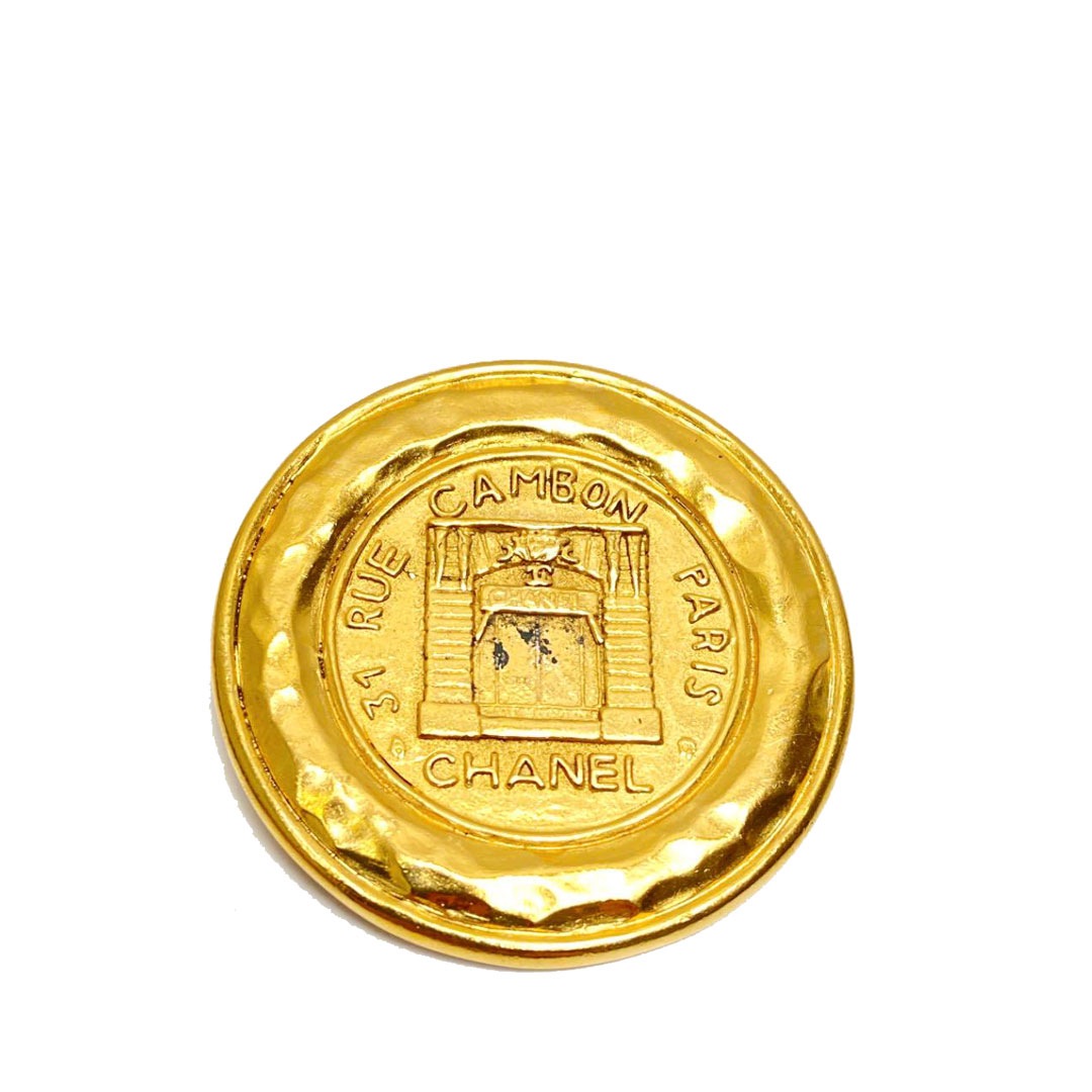 CHANEL シャネル ブローチ カンボン ゴールド 1150