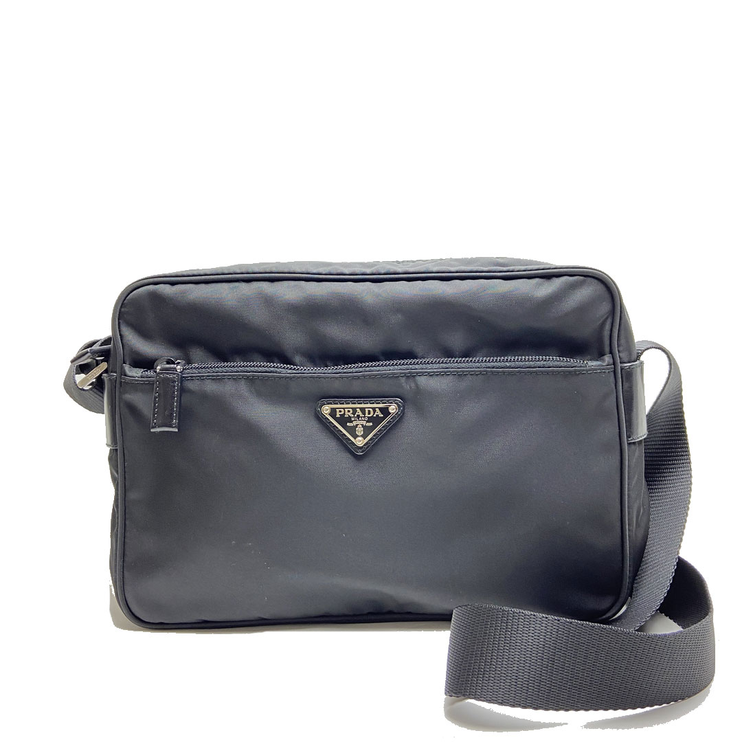 PRADA プラダ ナイロン 斜め掛けショルダーバッグ VELA ブラック BT0166