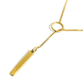 GUCCI グッチ ラリアットネックレス K18YG 750 イエローゴールド