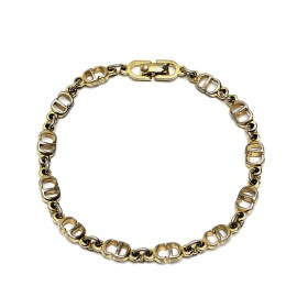 Christian Dior クリスチャンディオール CDロゴ チェーンブレスレット ゴールド