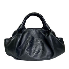 LOEWE ロエベ ナッパアイレ ハンドバッグ アナグラム ナッパレザー ブラック