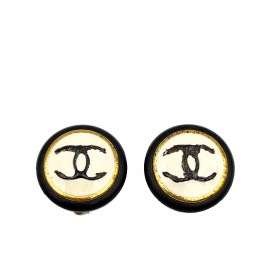 CHANEL シャネル イヤリング ココマーク ブラック ホワイト 95A