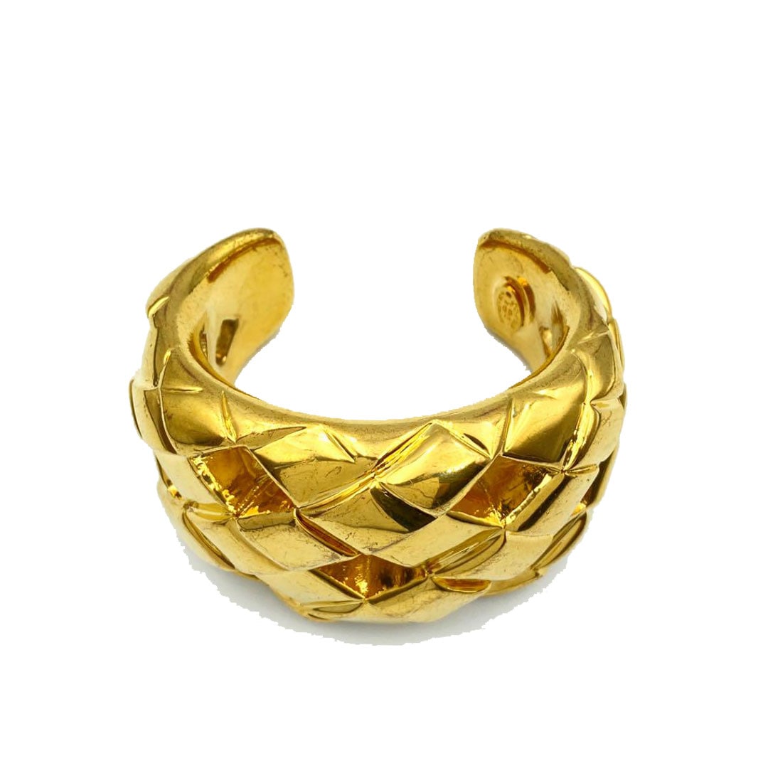 CHANEL シャネル マトラッセ ヴィンテージ バングル ブレスレット 23 ゴールド