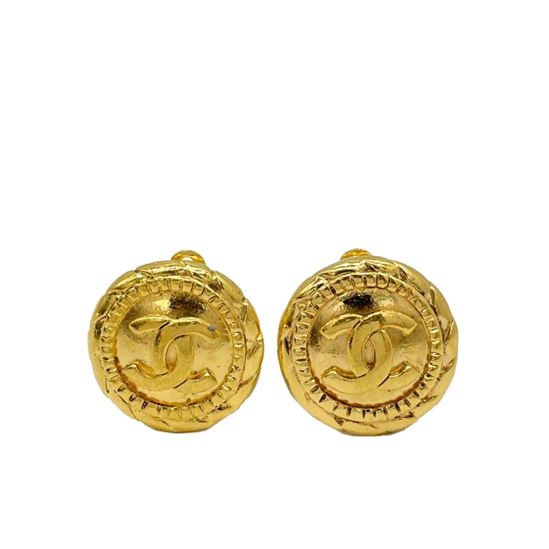 CHANEL シャネル イヤリング ココマーク ラウンド ゴールド 2398 ヴィンテージ