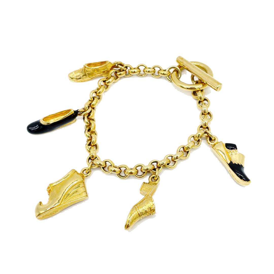 Salvatore Ferragamo サルヴァトーレ・フェラガモ ブレスレット シューズチャーム ゴールド